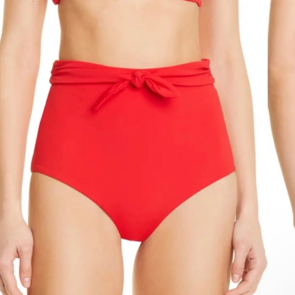 NWT MARA HOFFMAN JAY SWIM BOTTOMS, Large  Red Bikini - High Waisted